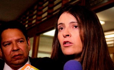 La senadora Paloma Valencia, del Centro Democrático, que dirige el expresidente Álvaro Uribe Vélez. Colprensa