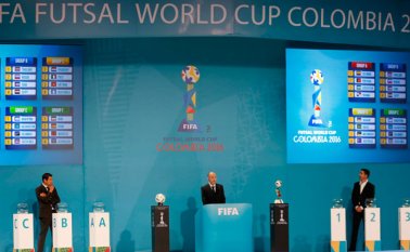 Sorteo de la Copa Mundial de Fútsal de la Fifa Colombia 2016. Colprensa