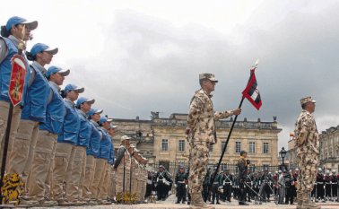 El lunes, el presidente Juan Manuel Santos hizo la activación oficial de los dos comandos con los cuales la Fuerza Pública acompañará la verificación en las ZVTN. Colprensa