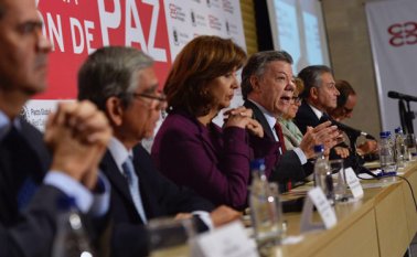 En la Cámara de Comercio de Bogotá se realizó este jueves un conversatorio denominado ‘El Sector Privado de Cara a la Construcción de Paz’ Colprensa