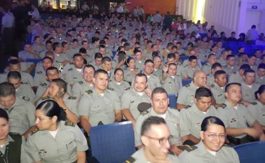 Se reunieron uniformados de cuatro departamentos de Colombia. Cortesía