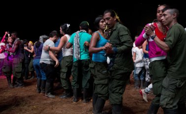 El concierto efectuado el domingo corrió a cargo del grupo musical "Los rebeldes del sur". AP