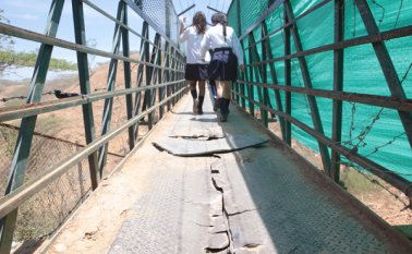 Así luce el puente entre los barrios Camilo Daza y Toledo Plata. César Obando