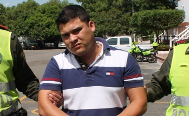 Uno de los capturados. Cortesía