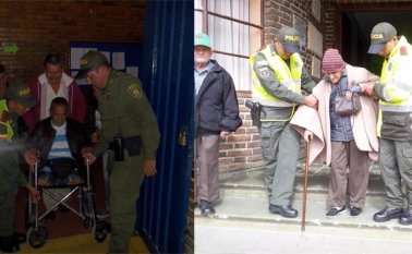 Las personas con limitaciones físicas tuvieron dificultades para acceder a algunas mesas de votación. Roberto Ospino