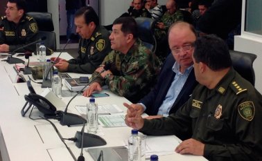 El ministro Villegas reportó la incautación de 45 armas de fuego. Colprensa