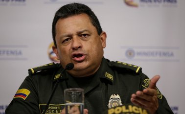 Director de la Policía Nacional general Jorge Nieto. Colprensa