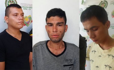 Wilder Espinoza Castañeda, Robert Alexander Beltrán y Yerso Misse Blanco. Policía Nacional