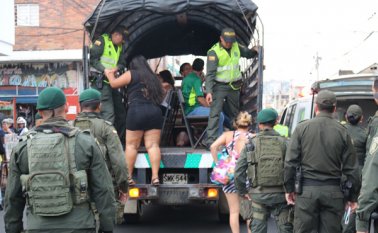 Las autoridades desplegaron un plan de intervención en este sector del centro de la ciudad. Cortesía