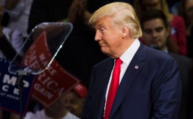 La campaña de Trump sufrió un duro revés el fin de semana. AFP