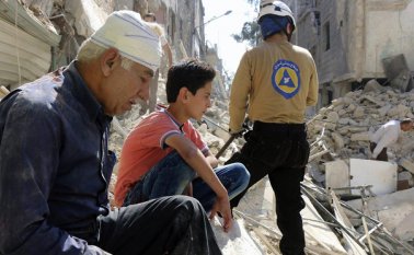 La ciudad siria  la han dejado prácticamente en ruinas. AP