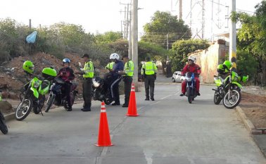 Los 50 uniformados ya llevan siete días en la ciudad. Cortesía