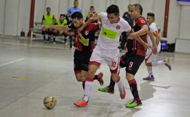 El equipo de fútsal Cúcuta Niza se prepara para competir contra Saeta Bogotá. Mario Caicedo