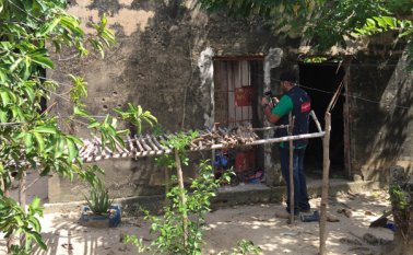 Las celdas están construidas en el patio de una vivienda de la vereda El 60 de La Gabarra (Tibú).  Jhon Jairo Jácome