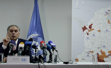 La verificación inicial del protocolo que se estableció para el cese del fuego bilateral y definitivo seguirá a cargo de la misión de la ONU, en cabeza de Jean Arnault, que fue desplegada en todo el territorio nacional.  Archivo