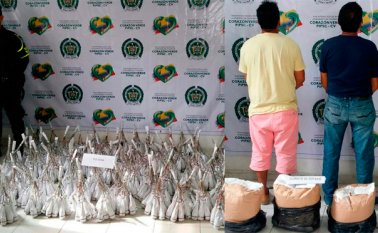 Los capturados serán procesados por fabricación, tráfico y porte de explosivos y tenencia y fabricación de sustancias u objetos peligrosos. Policía Nacional