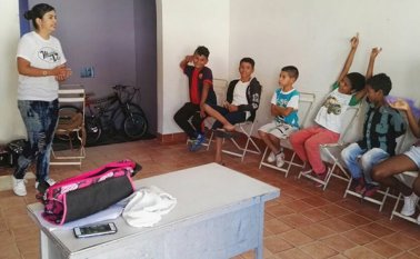 El centro de orientación psicopedagógica Jesús Nazareno está ubicado en la calle 26 con avenida 20 del barrio Santander y atiende a la comunidad de lunes a sábado. Cortesía