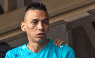 Edwin Gerardo Ibarra Clavijo, a su salida ayer del Palacio de Justicia tras ser condenado. Rodrigo Sandoval