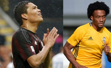 Carlos Bacca, y Juan Guillermo Cuadrado, librarán un duro duelo con sus equipos, en la disputa por los tres puntos para mantenerse en los primeros lugares de la Serie A italiana. Archivo