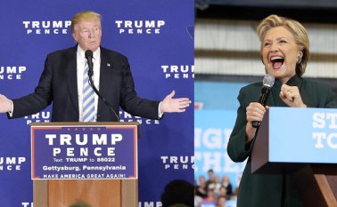 Los candidatos a la presidencia de Estados Unidos visitaron Pensilvania. AFP