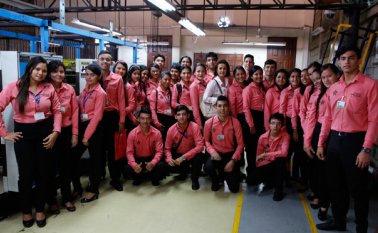 Los estudiantes conocieron sobre los procedimientos que se llevan a cabo en este medio de comunicación. Juan Pablo Cohen