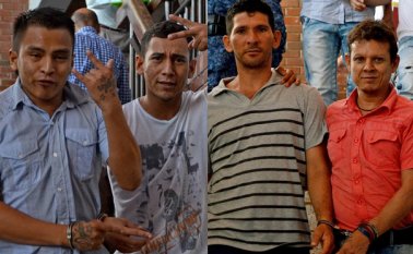 Jhon Harold, Deivis Yonathan Angulo Nieto, Luis Alfonso Jurado Vergara y Juan Carlos Silva Durán. Rodrigo Sandoval