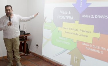 Jesús Eduardo Bohórquez, politólogo de la universidad Nacional, es el encargado de guiar la construcción del Plan Decenal de Cultura. Juan Pablo Cohen