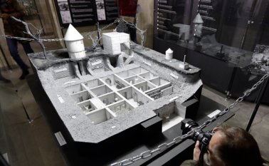 Así se ve la réplica del búnker de Hitler. AP