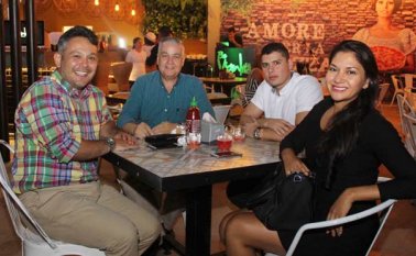 Sair Contreras, Luis Fernando Luzardo, Jonathan Díaz y Yuli Sánchez. Cortesía