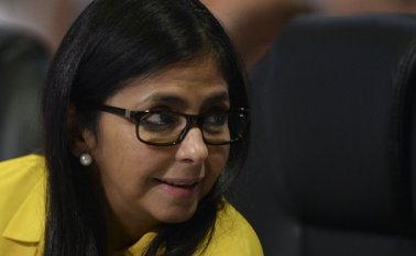 Delcy Rodríguez, canciller venezolana. AFP