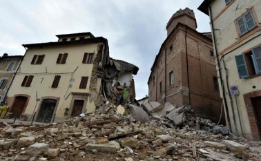 Un fuerte sismo se presentó este domingo en Italia. AFP