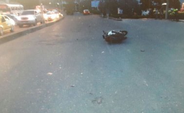 Diego Armando habría chocado inicialmente contra un Chevrolet Aveo y posteriormente fue embestido por un camión Ford. Cortesía