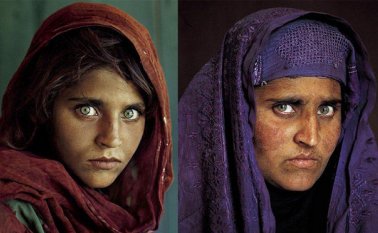 EL fotógrafo McCurry reencontró a la joven mujer en 2002 en una aldea afgana, donde estaba casada con un panadero y tenía tres hijas. Se ignora cuándo regresó a Pakistán. AFP