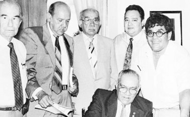 Foto en la década del 80. La Opinión