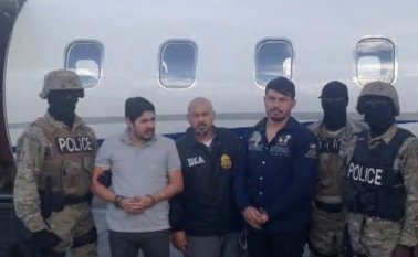 Los sobrinos de la pareja presidencial venezolana, Efraín Antonio Campo Flores y Franqui Francisco Flores de Freitas, cuando fueron detenidos. Internet