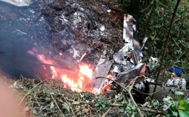 La pequeña aeronave se estrelló en la mañana de este lunes en la vereda El Cerro, zona rural del municipio de Frontino. El Colombiano