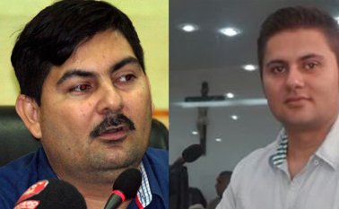Los concejales del partido conservador Víctor Fidel Suárez (I) y Leonardo Jácome Carrascal habían sido demandados por la aprobación del acuerdo que modificó dos artículos del Estatuto Tributario del Municipio.    Archivo