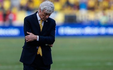 El panorama en el cierre del año es oscuro para la tricolor, porque tuvo un descenso de rendimiento notable, que le habría costado la cabeza a cualquier entrenador. Colprensa