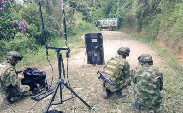 El carro había sido instalado el viernes en la noche. Cortesía