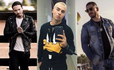 J Balvin, Reykon y Maluma. Instagram