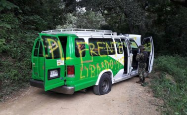 La comunidad de El Carmen se percató del hecho y dio aviso a las autoridades. Cortesía