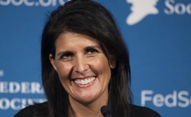 Nikki Haley será la embajadora de Estados Unidos ante la Onu AP