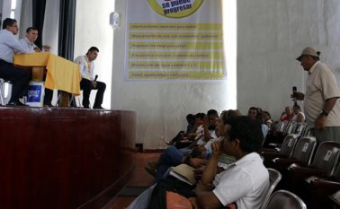 Los líderes de la zona rural fueron escuchados en el Teatro Municipal, Allí expusieron las principales necesidades de sus comunidades. Cortesía