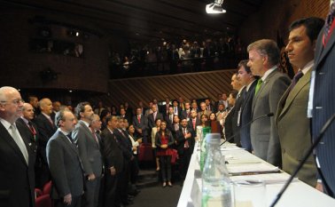 En la instalación del 83° Congreso Nacional de Cafeteros, el presidente se comprometió a trabajar junto a ellos estos dos años para impulsar el campo. Presidencia