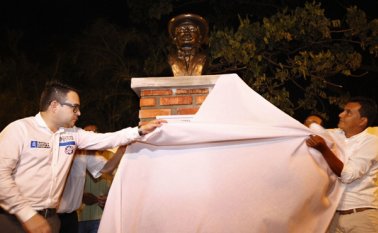 El acto estuvo presidido por el secretario de Cultura de Norte de Santander, César Ricardo Rojas Ramírez, quien estuvo acompañado por el artista Trino Ortega Rolón. Cortesía