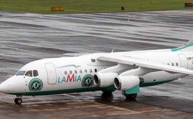 La aerolínea Lamia transportaba también a la selección Argentina. Archivo