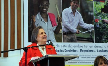 Ministra de Trabajo, Clara López. Colprensa