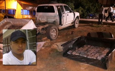 En la carrocería del vehículo, en caletas, fue encontrada la cocaína que podría pertenecer al Clan del Golfo o a Los Rastrojos. La Policía está investigando. Cortesía