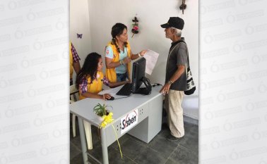 La gráfica corresponde a la oficina del Sisbén que funciona en el corregimiento de Agua Clara, en jurisdicción de Cúcuta. Archivo