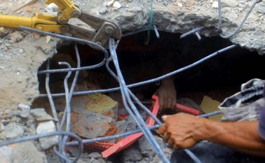 La agencia provincial de Gestión de Desastres dijo que más de 600 personas resultaron heridas. AFP